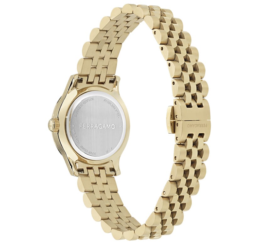 שעון Ferragamo עם יהלומים מקולקציית DUO, שעון לאישה ,דגם SFTY00425