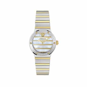 שעון Versace מקולקציית GRECA LOGO PEARL, שעון לאישה ,דגם VE0S00325
