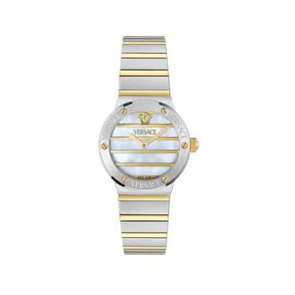 שעון Versace מקולקציית GRECA LOGO PEARL, שעון לאישה ,דגם VE0S00325