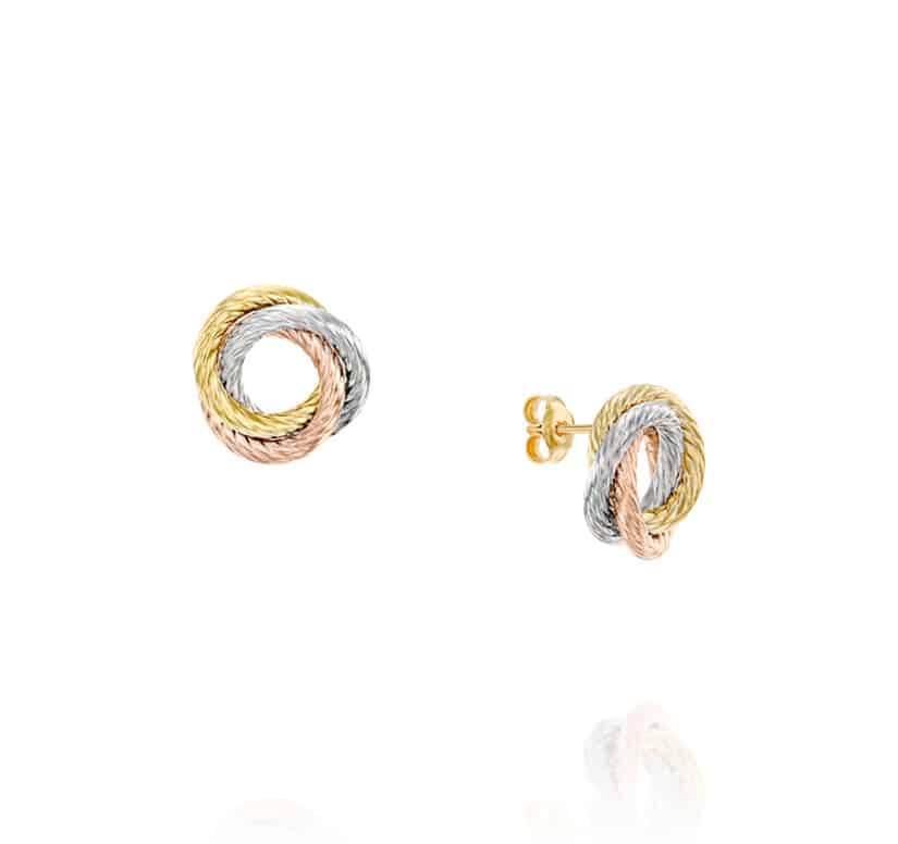 עגילי זהב 14K , דגם  E277-263088