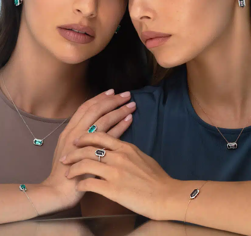 צמיד אבן פראיבה מעבדה ויהלומים טבעיים, זהב 14k, משובץ 0.12 קראט יהלומים, דגם BDSBF10903PRB