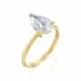 טבעת אירוסין יהלומי מעבדה, זהב 14K, משובצת 2.05 קראט יהלומים, דגם RDL21628