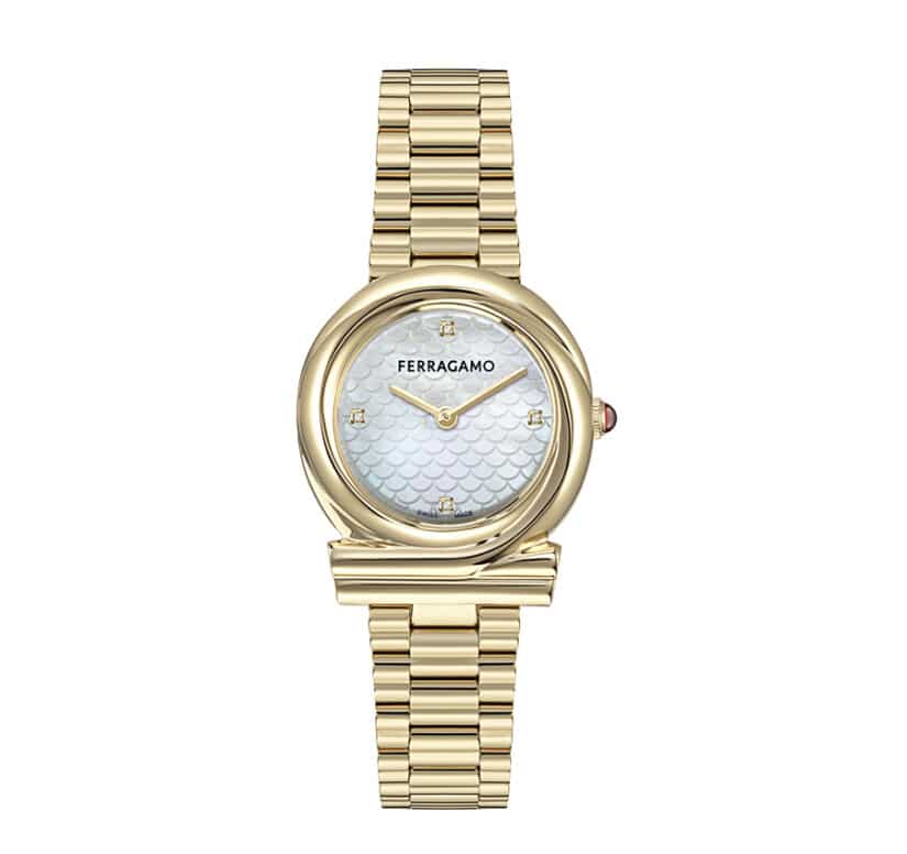 שעון Ferragamo מקולקציית Gancini Twisted, שעון לאישה ,דגם SFTG00525