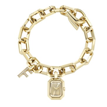 שעון עם יהלומים Ferragamo מקולקציית CRYSTAL TANK PETITE, שעון לאישה ,דגם SFTQ00325