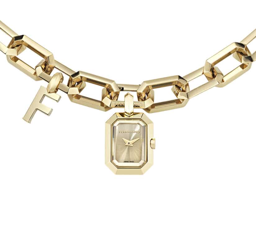 שעון-תליון Ferragamo מקולקציית CHARM, שעון לאישה ,דגם SFTQ00425