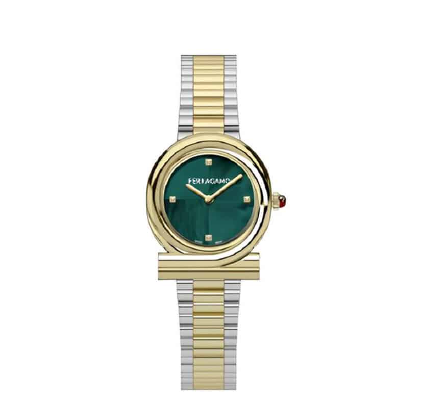 שעון Ferragamo מקולקציית Gancini Twisted, שעון לאישה ,דגם SFVB01425