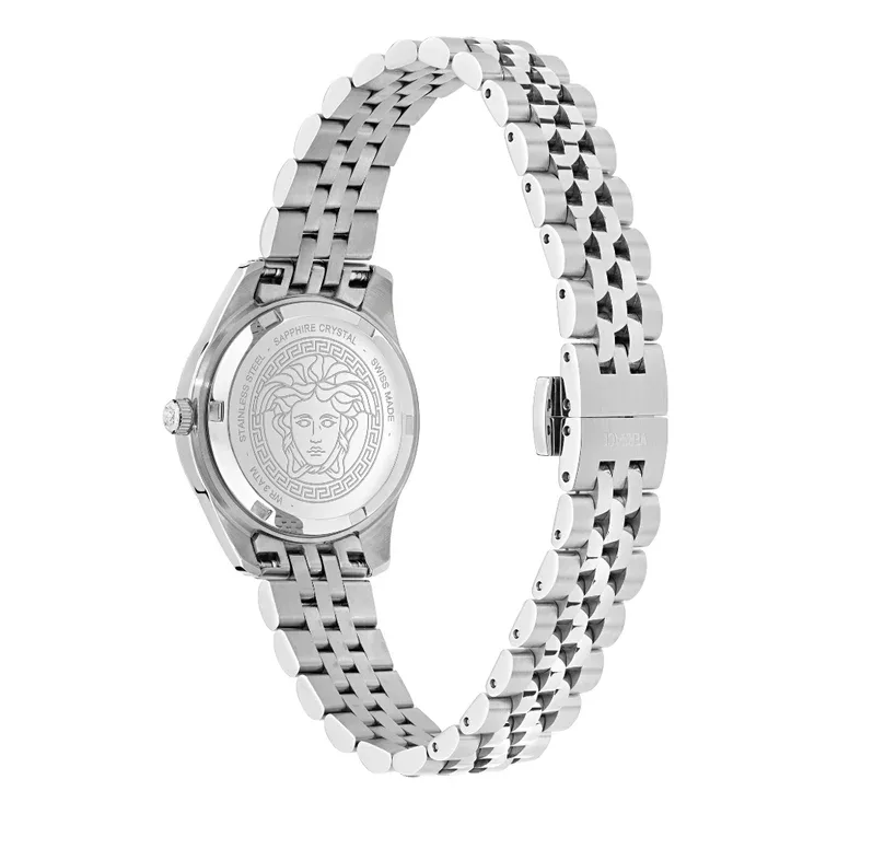 שעון Versace מקולקציית GRECA TIME WITH DIAMONDS, שעון לאישה ,דגם VE9CA0525