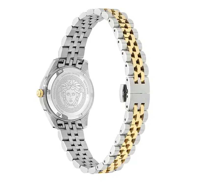 שעון Versace מקולקציית GRECA TIME WITH DIAMONDS, שעון לאישה ,דגם VE9CA0625