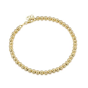 צמיד עם כדורים , זהב 14k, דגם B277-239439-GGVO0064