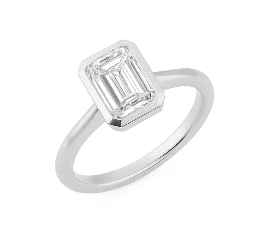 טבעת יהלומי מעבדה, זהב 14K, משובצת 1.50 קראט יהלומים, דגם RDL2918