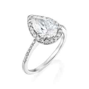 טבעת אירוסין יהלומי מעבדה, זהב 14K, משובצת 2.46 קראט יהלומים, דגם RDL3216