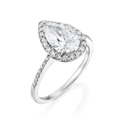 טבעת אירוסין יהלומי מעבדה, זהב 14K, משובצת 2.46 קראט יהלומים, דגם RDL3216