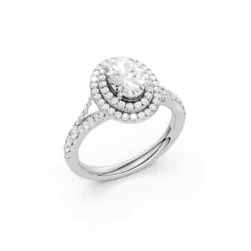 טבעת יהלומי מעבדה, זהב 14K, משובצת 2.00 קראט יהלומים, דגם RDLRB02787