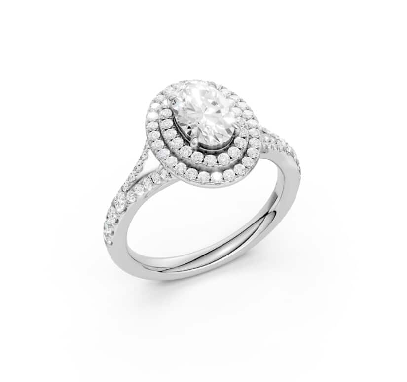 טבעת יהלומי מעבדה, זהב 14K, משובצת 2.00 קראט יהלומים, דגם RDLRB02787