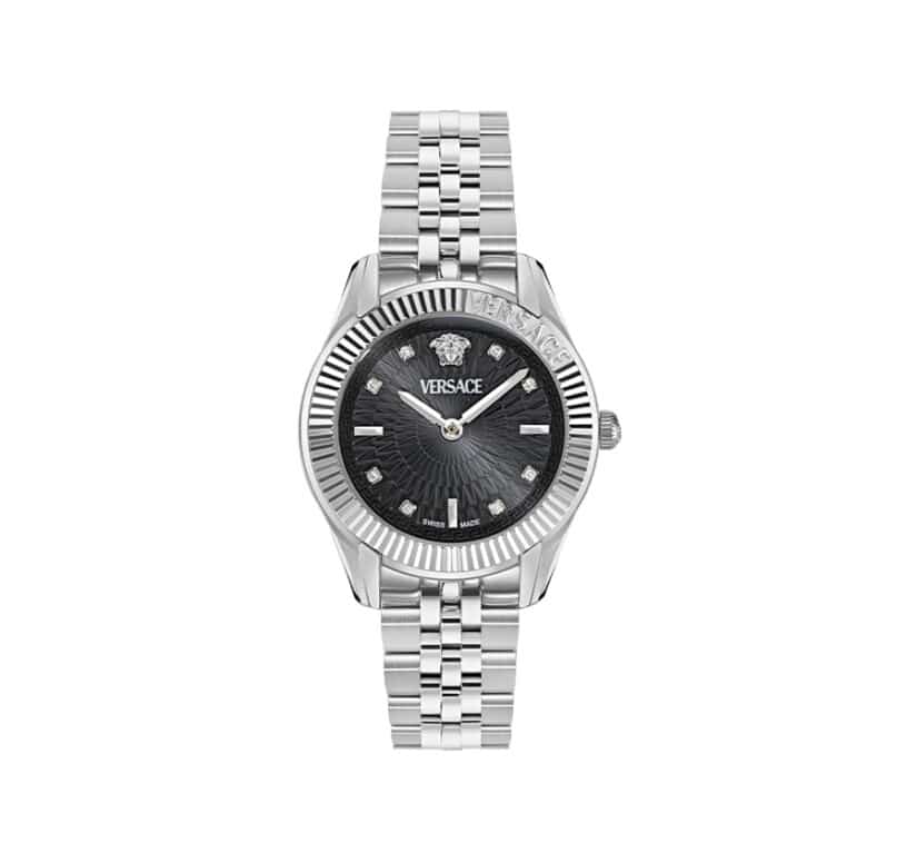 שעון Versace מקולקציית GRECA TIME WITH DIAMONDS, שעון לאישה ,דגם VE9CA0525
