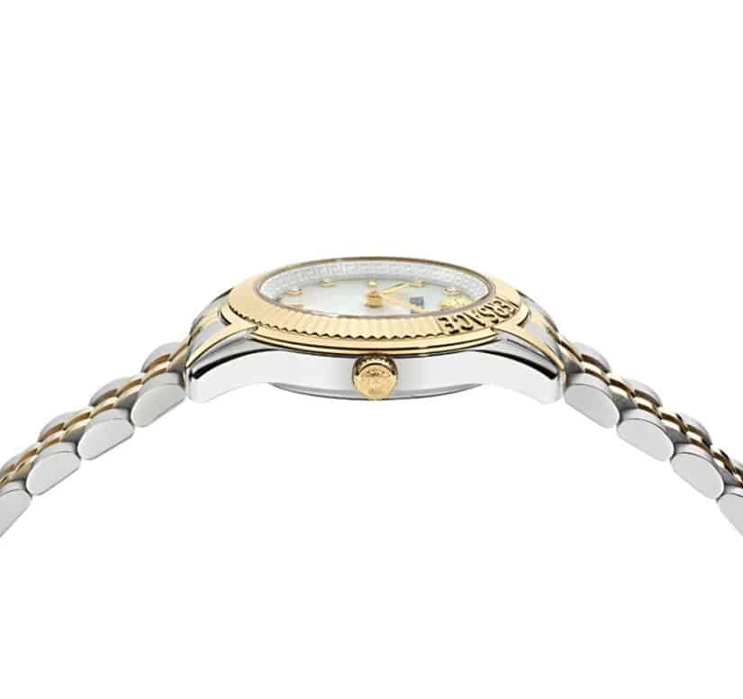 שעון Versace מקולקציית GRECA TIME WITH DIAMONDS, שעון לאישה ,דגם VE9CA0625