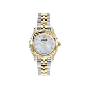 שעון Versace מקולקציית GRECA TIME WITH DIAMONDS, שעון לאישה ,דגם VE9CA0625