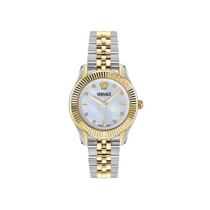 שעון Versace מקולקציית GRECA TIME WITH DIAMONDS, שעון לאישה ,דגם VE9CA0625