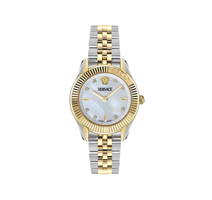 שעון Versace מקולקציית GRECA TIME WITH DIAMONDS, שעון לאישה ,דגם VE9CA0625