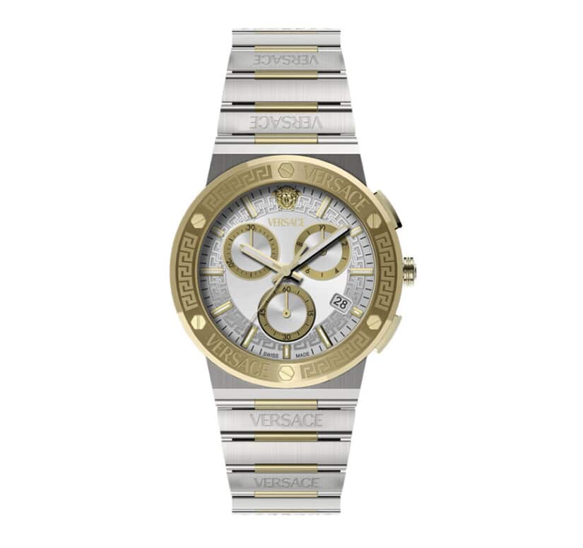 שעון Versace מקולקציית GRECA LOGO CHRONO RESTYLE , שעון לגבר ,דגם VEKMA0525