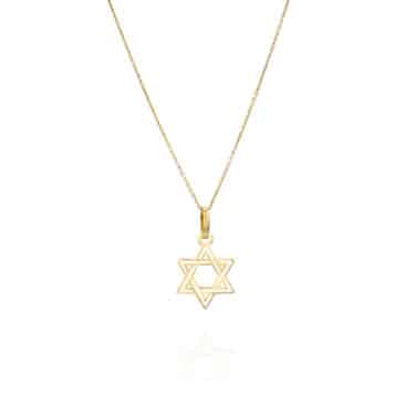 תליון מגן דוד לגבר, זהב 14K, דגם P277-252109