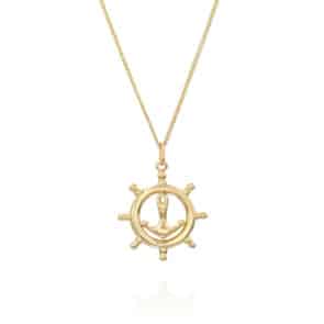 תליון עוגן לגבר, זהב 14K, דגם P277-275677