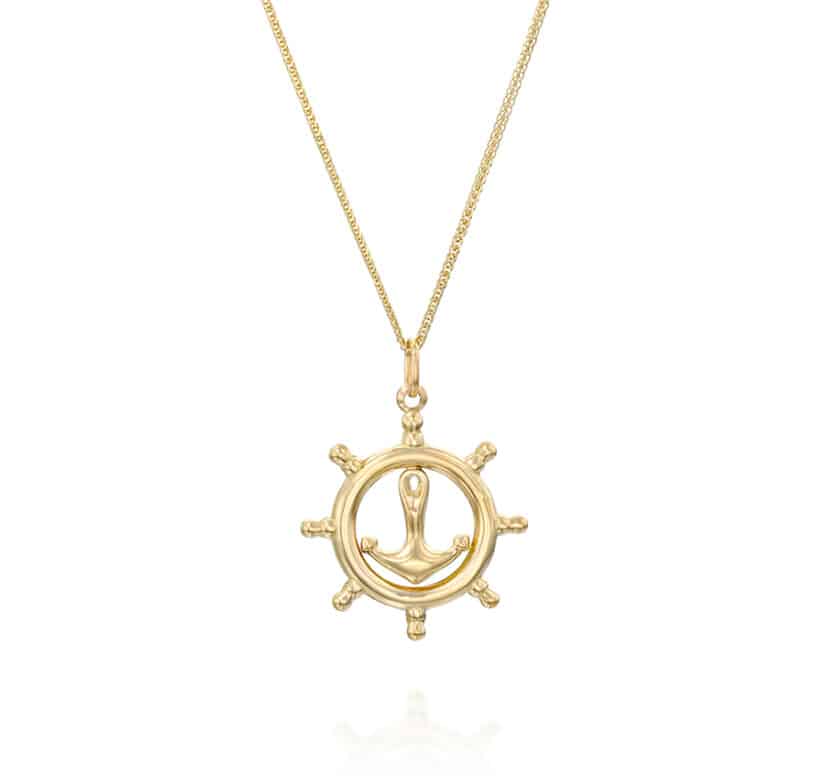 תליון עוגן לגבר, זהב 14K, דגם P277-275677