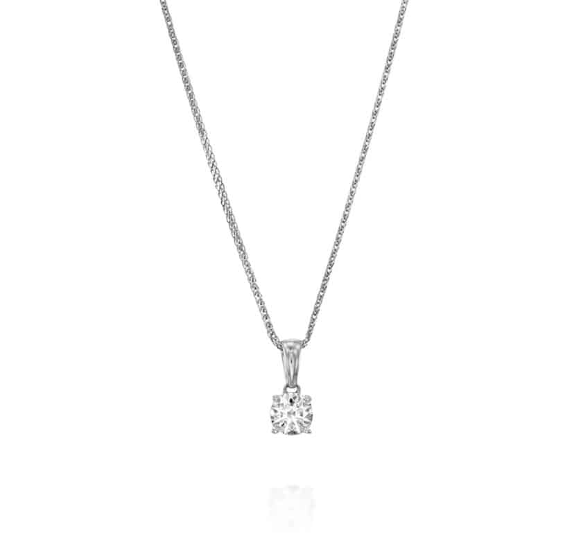 תליון יהלומי מעבדה, זהב 14K, משובץ 0.50 קראט יהלומים, דגם PDL050