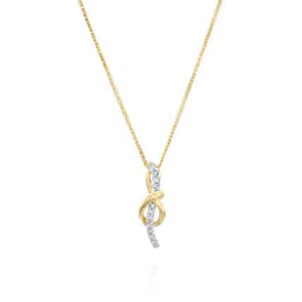 תליון יהלומים ,זהב 14K משובץ 0.15 קראט יהלומים, דגם PDPF15403