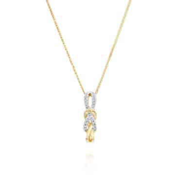 תליון יהלומים ,זהב 14K משובץ 0.20 קראט יהלומים, דגם PDSPF24564