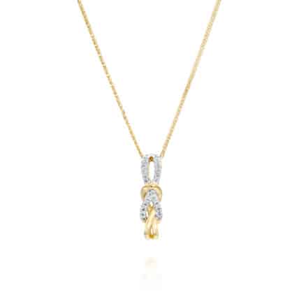 תליון יהלומים ,זהב 14K משובץ 0.20 קראט יהלומים, דגם PDSPF24564