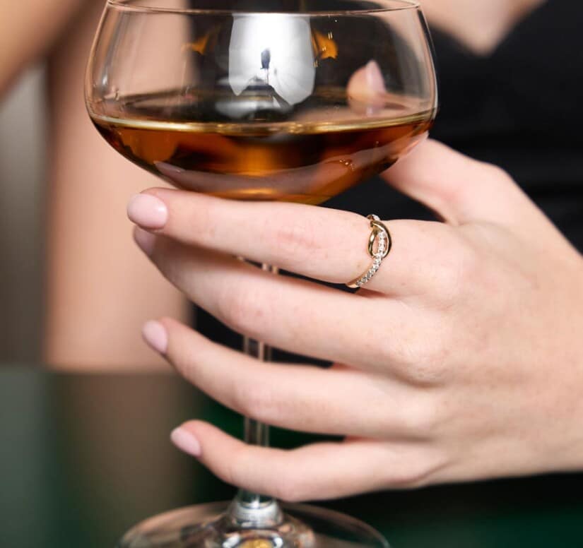 טבעת יהלומים, זהב 14K משובצת 0.25 קראט יהלומים, דגם RDRF19303