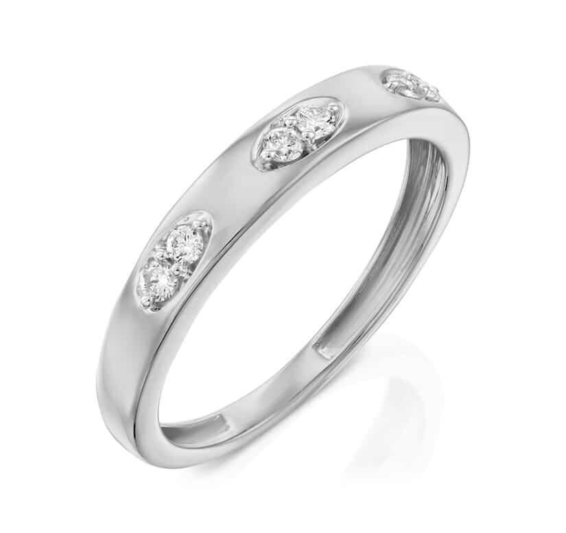 טבעת יהלומים, זהב 14K משובצת 0.20 קראט יהלומים, דגם RDSRF31143