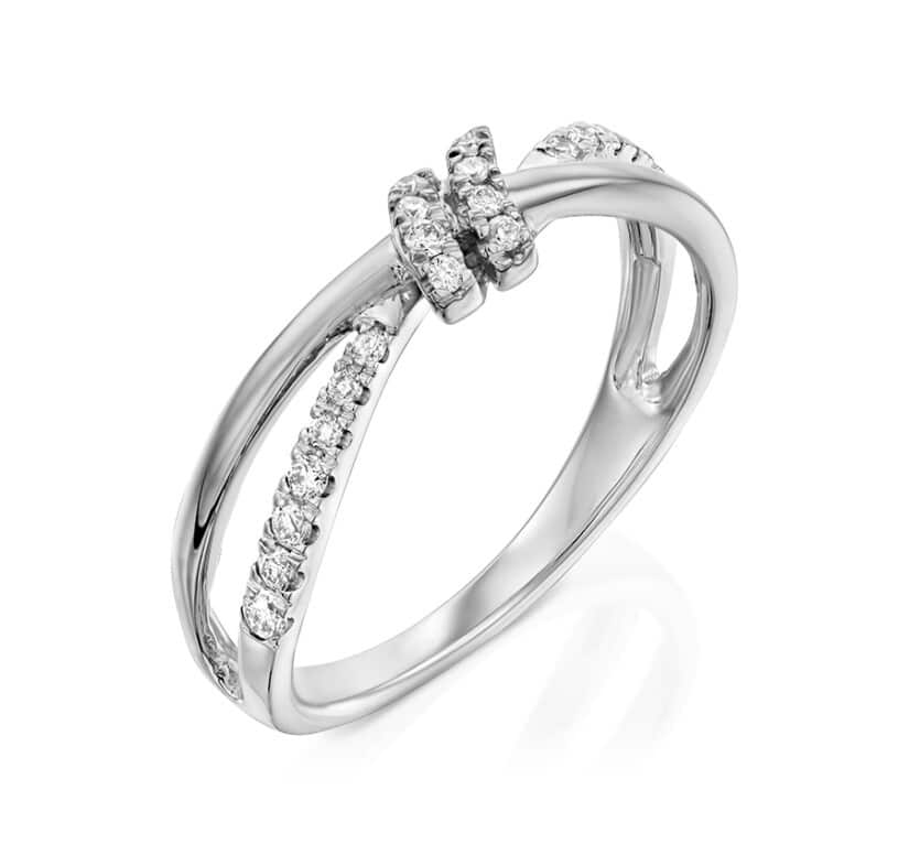 טבעת יהלומים, זהב 14K משובצת 0.25 קראט יהלומים, דגם RDSRF31497