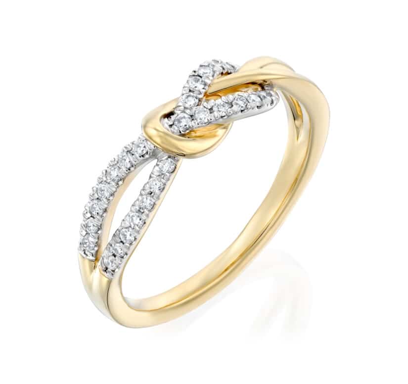 טבעת יהלומים, זהב 14K משובצת 0.20 קראט יהלומים, דגם RDSRF31858