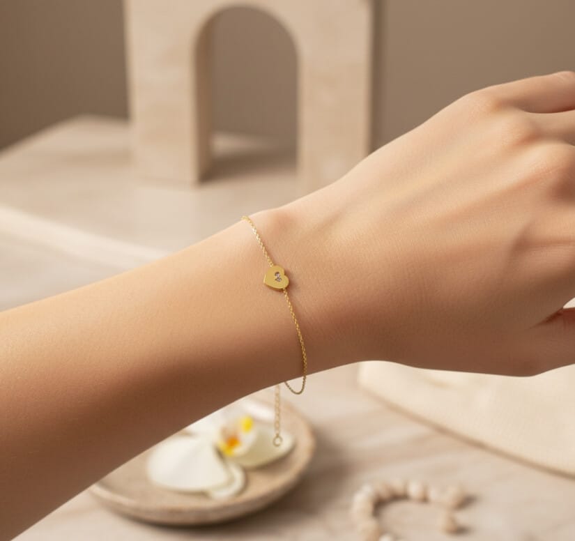 צמיד זהב 14K, דגם B277-286135-18