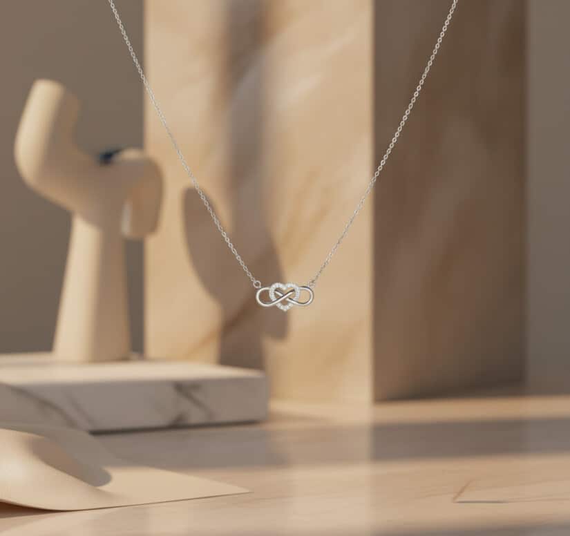 שרשרת עם תליון יהלומים , זהב 14K משובץ 0.03 קראט יהלומים, דגם CDSPH20511