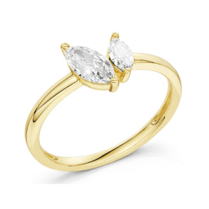 טבעת יהלומי מעבדה, זהב 14K, משובצת 0.35 קראט יהלומים, דגם RDLRF33020