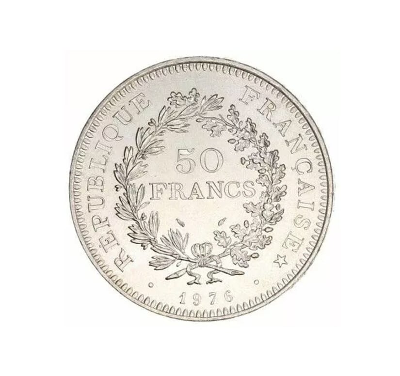 מטבע כסף צרפתי של 50 פרנק – “הרקולס” (Hercule) 🇫🇷