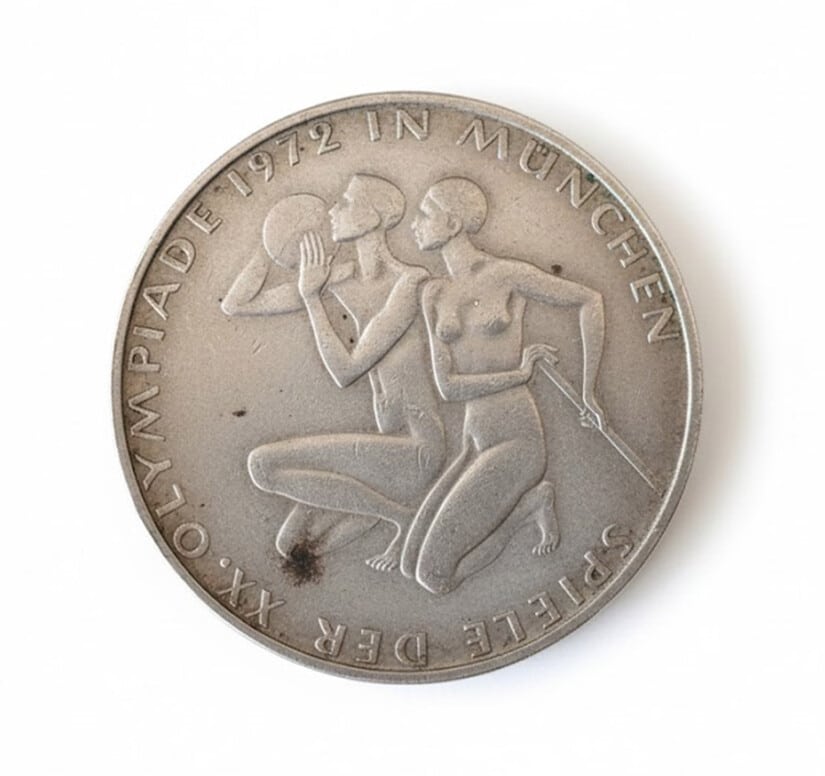 מטבע גרמני של 10 מארק – מהדורת אולימפיאדת מינכן 1972 🇩🇪