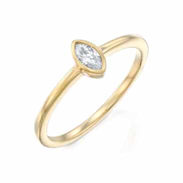 טבעת יהלומים, זהב 14K משובצת 0.25 קראט יהלומים, דגם RDSRF31313