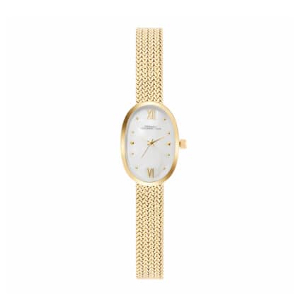 שעון French Connection לאישה עם לוח אובלי אם הפנינה, דגם FCN0126GM