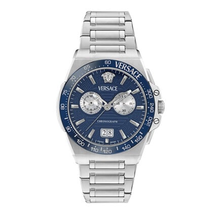 שעון Versace מקולקציית Greca Reaction , שעון לגבר ,דגם VE5N00326