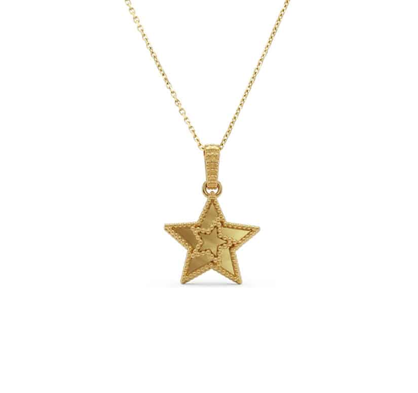 תליון כוכב, 14K זהב, דגם P277-275133