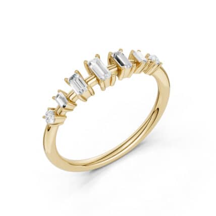 טבעת יהלומים, זהב 14K משובצת 0.24 קראט יהלומים, דגם RDRF34171