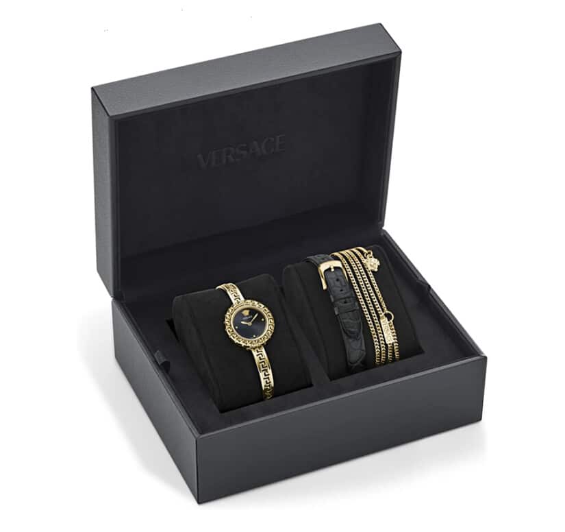שעון עם יהלומים Versace מקולקציית GRECA PENDANT , שעון לאישה ,דגם VE5I00226