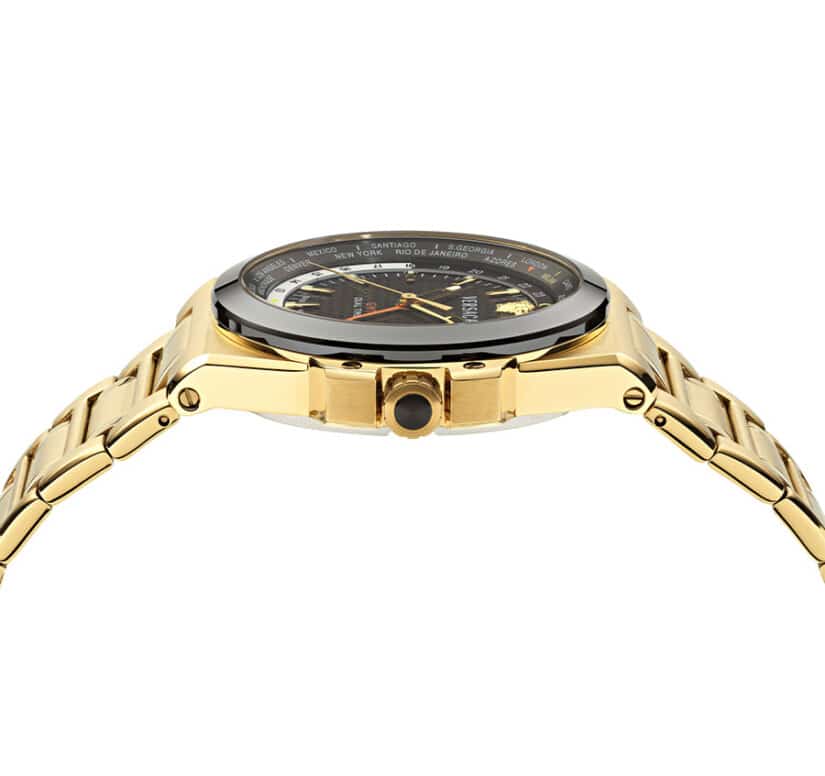 שעון Versace מקולקציית Versace Greca Reaction GMT , שעון לגבר ,דגם VE8Y00426