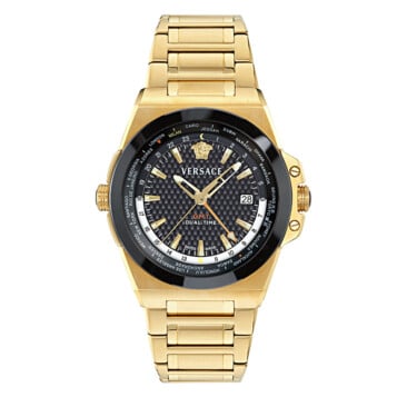 שעון Versace מקולקציית Versace Greca Reaction GMT , שעון לגבר ,דגם VE8Y00426