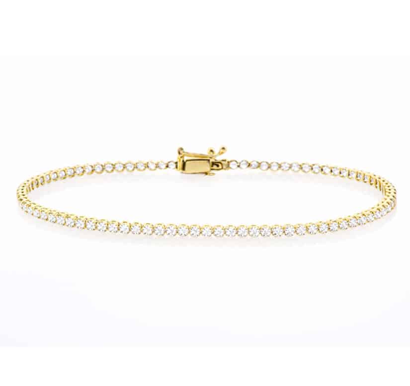 צמיד טניס זירקונים, זהב 14K, דגם BZ2306231W-NEW