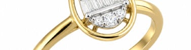 טבעת יהלומים, 14K, משובצת 0.10 קראט יהלומים, דגם RDRF32571
